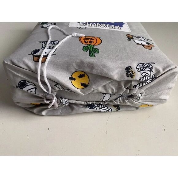 Peanuts Snoopy Halloween QUEEN Sheet Set Pumpkin Cactus Cowboy Pumpkin NEW - Picture 15 of 15